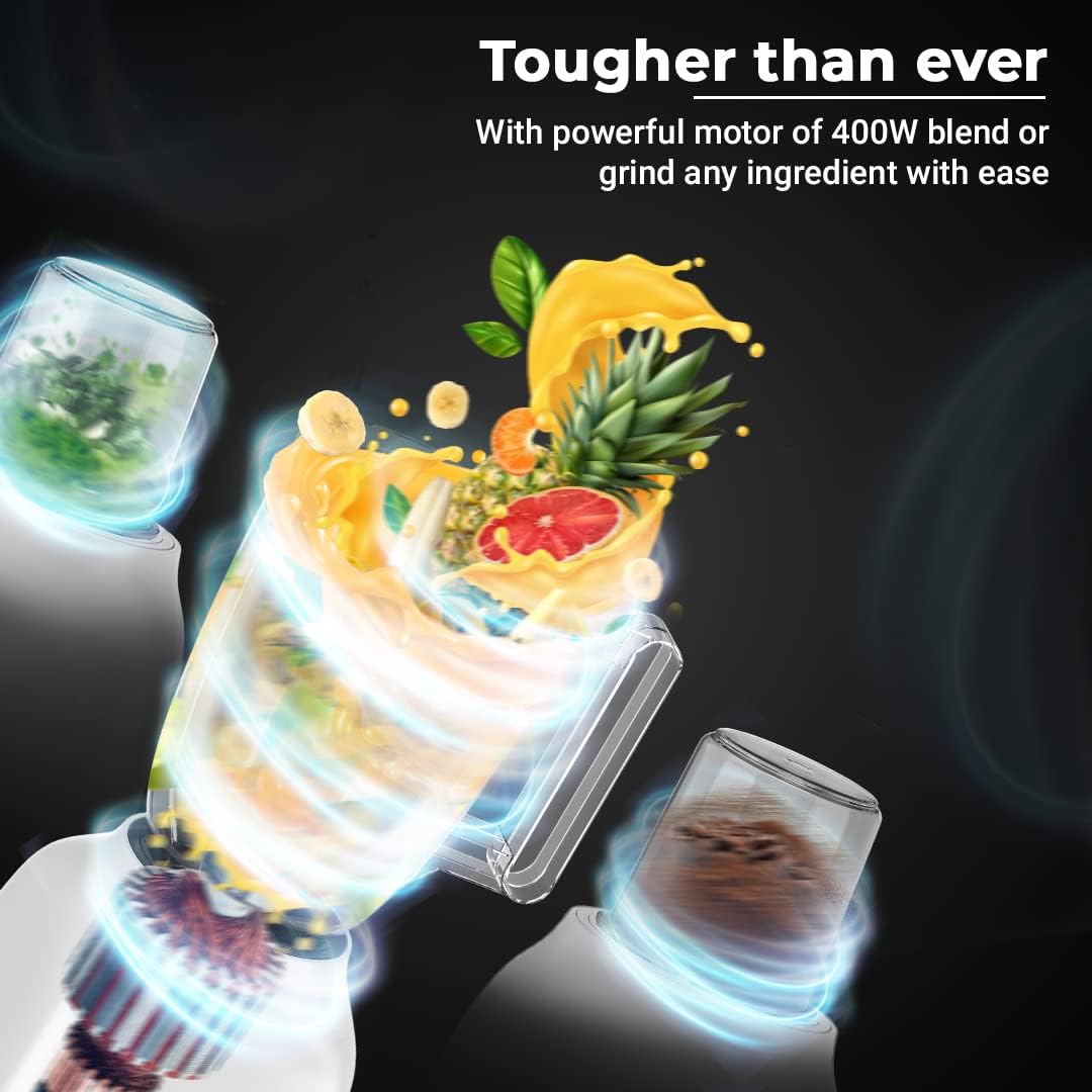 Russell Hobbs 400W 3 in 1 Blender, Grinder & Multi Chopper Mill, 1.5L Smoothie Maker راسل هوبز خلاط 400 واط 3 في 1، مطحنة ومفرمة متعددة، صانع سموثي 1.5 لتر، Russell Hobbs 400W 3 in 1 Blender, Grinder & Multi Chopper Mill, 1.5L Smoothie Maker راسل هوبز خلاط 400 واط 3 في 1، مطحنة ومفرمة متعددة، صانع سموثي 1.5 لتر،